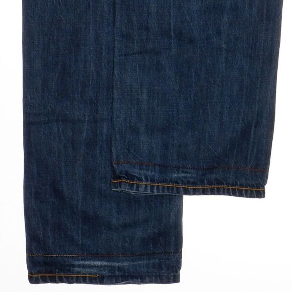 Rocawear Jeans Mens Size 38 Measures 37x32 Dark Blue Embroidered Cotton Denim - Picture 6 of 16
